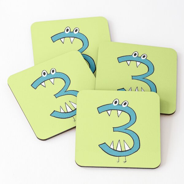 Item preview, Monster Number 3- the perfect birthday gift for cool little monsters designed and sold by HeyK.