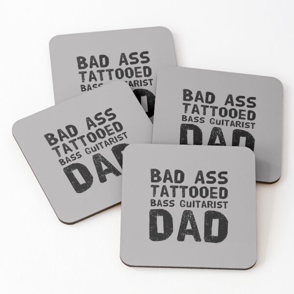 Item preview, Bad Ass Tattooed, Bass guitarist Dad designed and sold by PetitePeche.