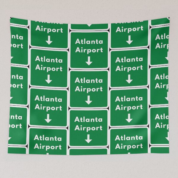 Item preview, Airport Green Sign - Atlanta Airport (ATL/KATL) designed and sold by jetmike.
