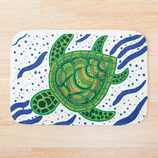 Item preview, Natación de tortuga verde designed and sold by MickAndoDesigns.