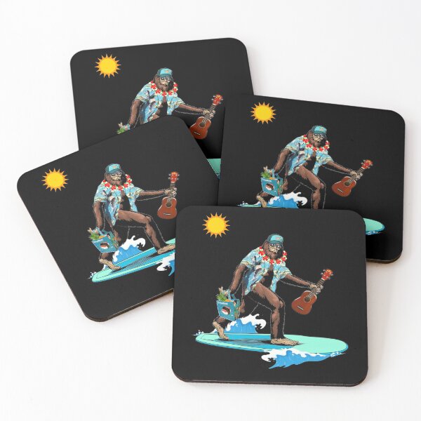 Item preview, Surfing Hawaiian Bigfoot Aloha Vacation designed and sold by WOTUFAKA.