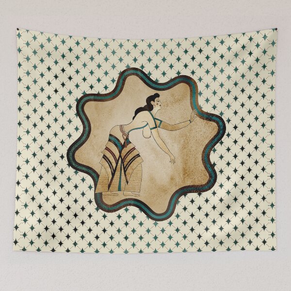 Item preview, Woman from the Procession of Ladies fresco at Akrotiri designed and sold by Lefteris Betsis.