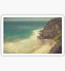 Vintage Malibu Beach Print Sticker