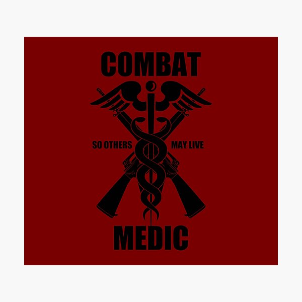Combat Medic Photographic Print