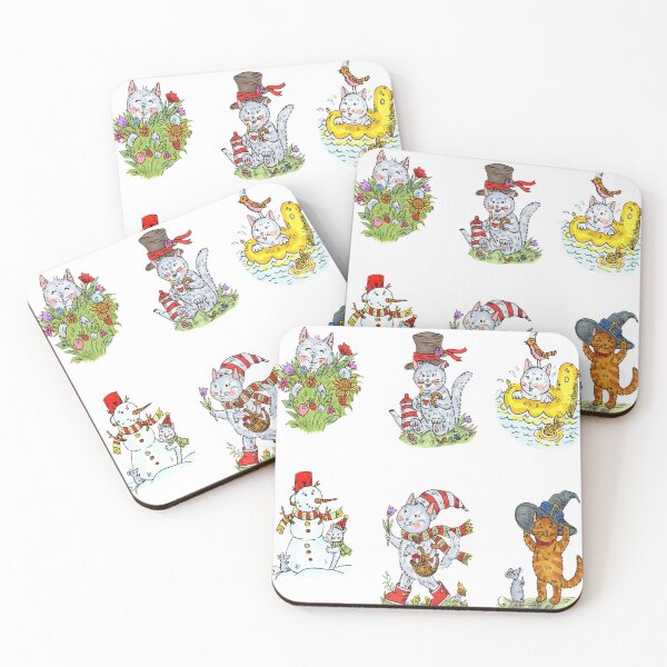 Item preview, Cute cats in cartoon style. designed and sold by Yovin11.