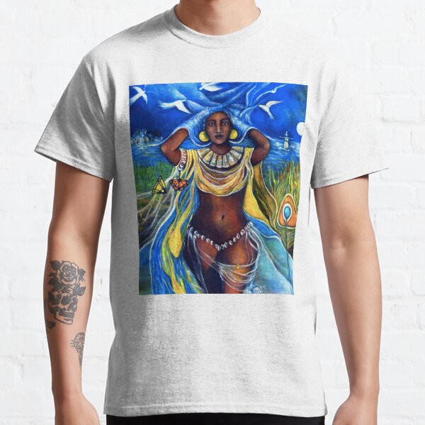 oshun, yemaya, ifa, santaria, ocean, water, yoruba, africa, panafrica, african, panafrican, diaspora Classic T-Shirt