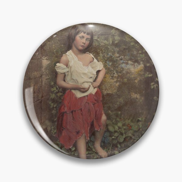 Item preview, Portrait of a little Ragamuffin - Vintage kitsch art designed and sold by Vintage Designs +.