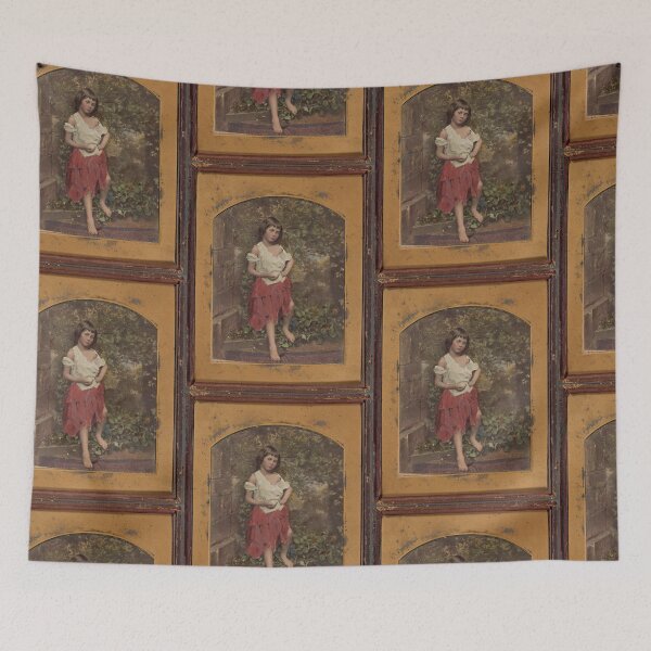 Item preview, Portrait of a little Ragamuffin - Vintage kitsch art designed and sold by Vintage Designs +.
