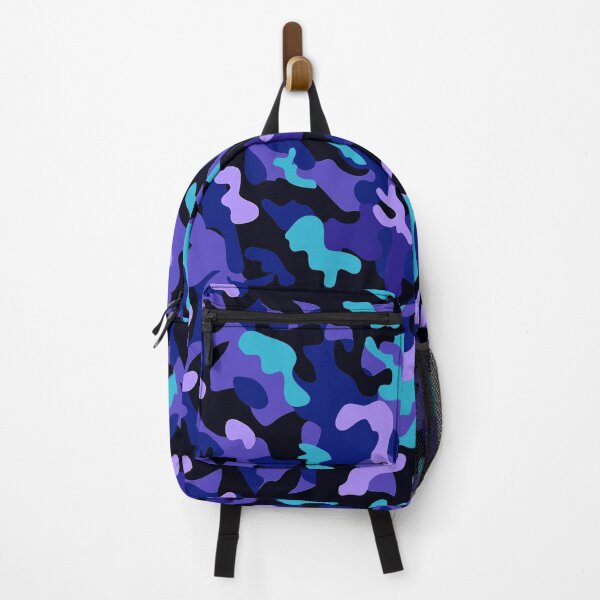 Aperçu de l'œuvre Camo bleu créée et vendue par Poptopia.