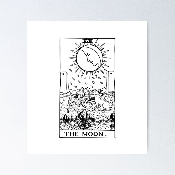 Item preview, Tarot Card - Moon designed and sold by isstgeschichte.