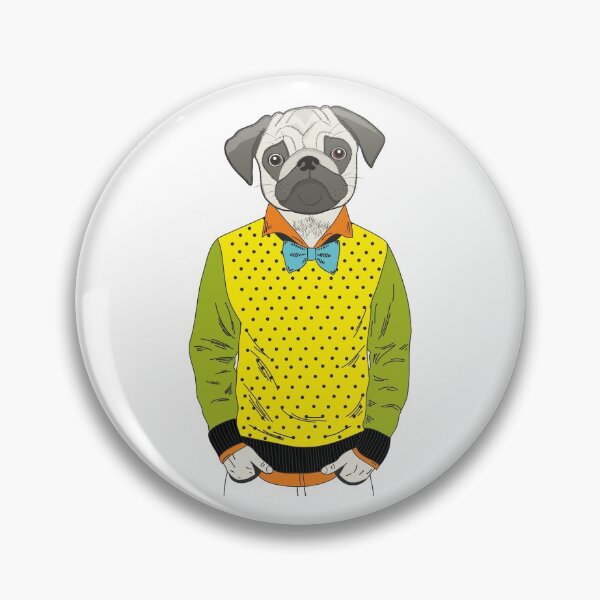 Item preview, Kief Hipster Pug designed and sold by kief-clothes.