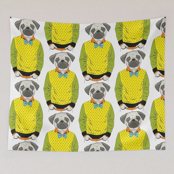 Item preview, Kief Hipster Pug designed and sold by kief-clothes.
