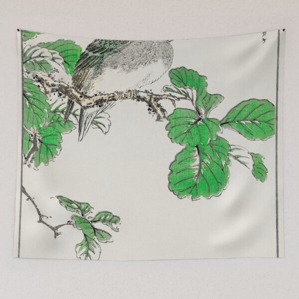 Item preview, barbary dove and oak tree illustration 42476321735 designed and sold by Bird-Lore.