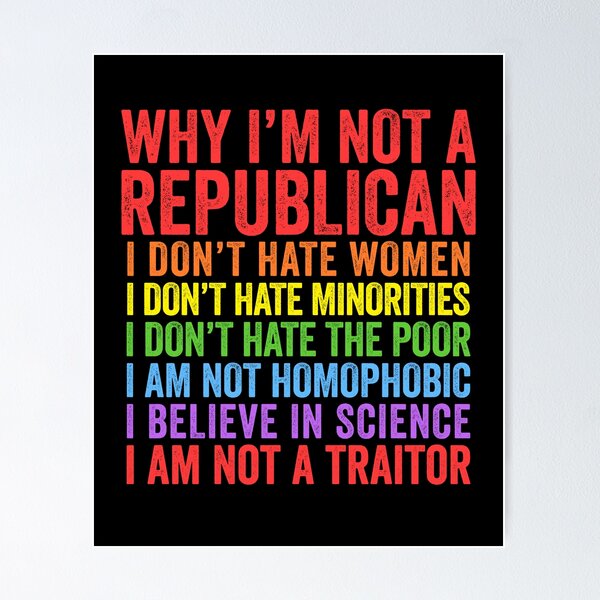 Item preview, Why I'm Not A Republican designed and sold by Eyes4.