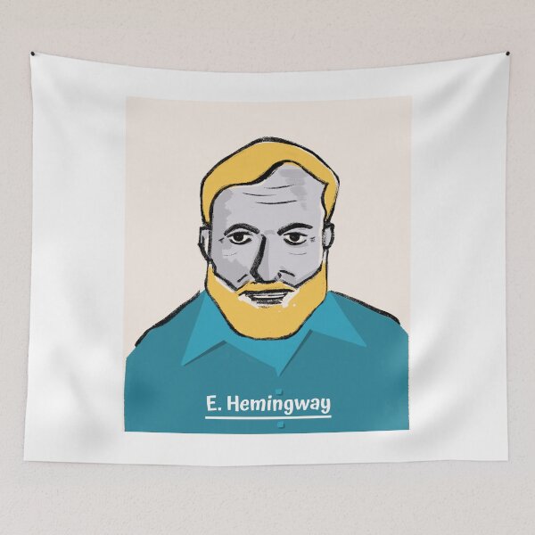 Item preview, Ernest Hemingway designed and sold by Tareq Hasan.