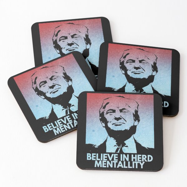 Item preview, Believe In Herd Mentallity (Vintage Retro Style • Trump Meme • Sarcastic Satire) designed and sold by SassyClassyMe.
