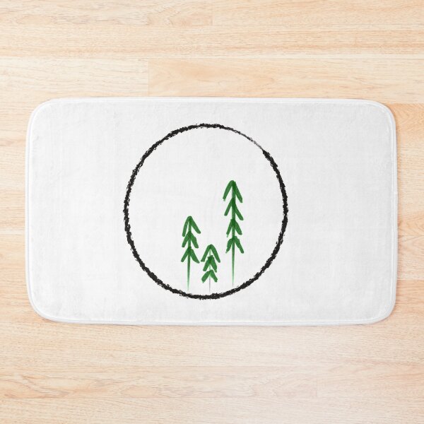 Item preview, Green Pine tree and circle, nature lover theme, minimal drawing  designed and sold by ciaobebo.