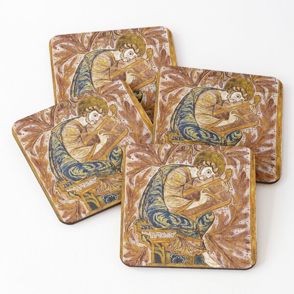 Item preview, Gilded portrait of a scribe Medieval artwork designed and sold by Vintage Designs +.