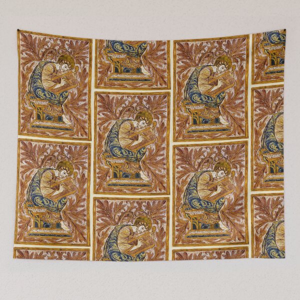 Item preview, Gilded portrait of a scribe Medieval artwork designed and sold by Vintage Designs +.