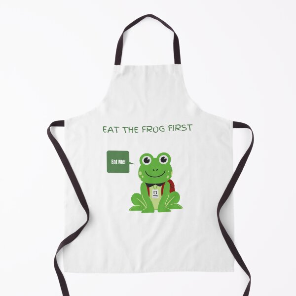 Item preview, Eat The Frog First Quote designed and sold by ArtbyCharmante.