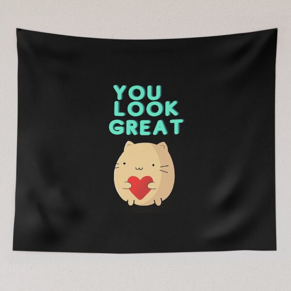 Item preview, You look great Heart Cat Shirt designed and sold by SnowballStep.