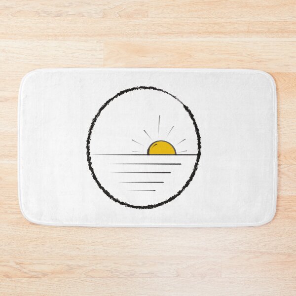 Item preview, Sunset, simple drawing sun and the sea, nature lover theme designed and sold by ciaobebo.
