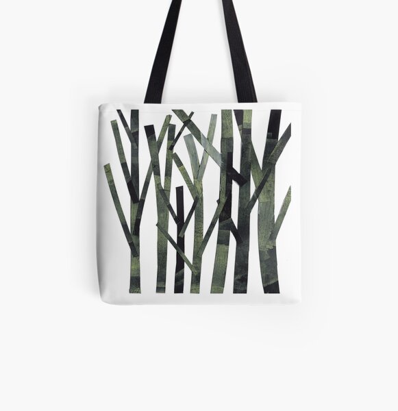 Trees All Over Print Tote Bag