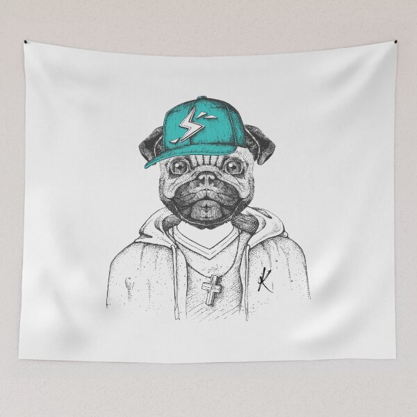 Item preview, Kief Pug Baseball Cap designed and sold by kief-clothes.