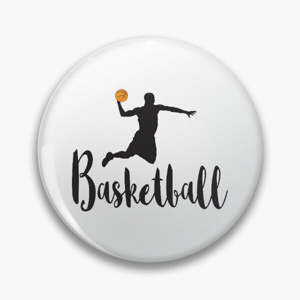 Item preview, Basketball, With Silhouette Of Basketball Player Slam Dunking designed and sold by 4AllTimes.