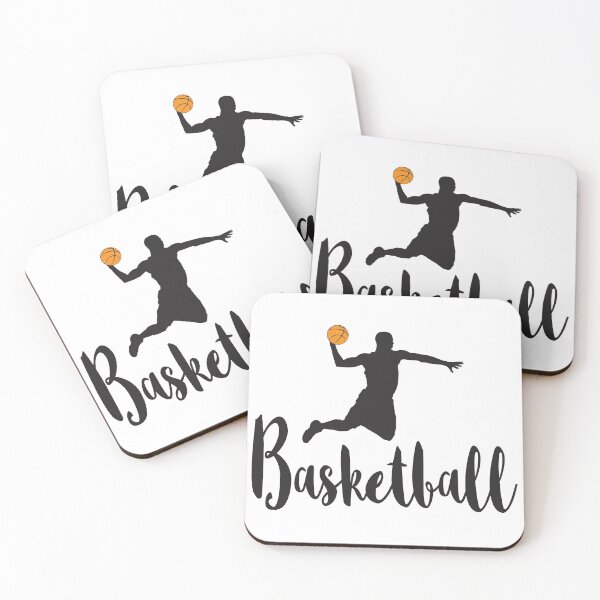 Item preview, Basketball, With Silhouette Of Basketball Player Slam Dunking designed and sold by 4AllTimes.