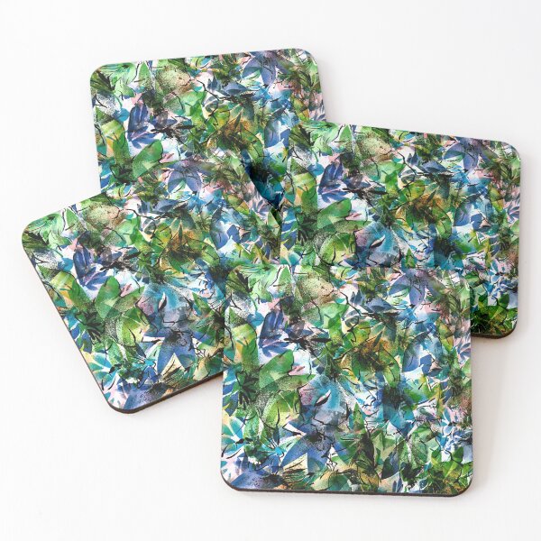 Item preview, Blue Green White Floral Pattern designed and sold by Peter Coleman.