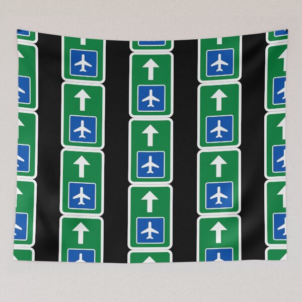 Item preview, Airport Green and Blue Sign designed and sold by jetmike.