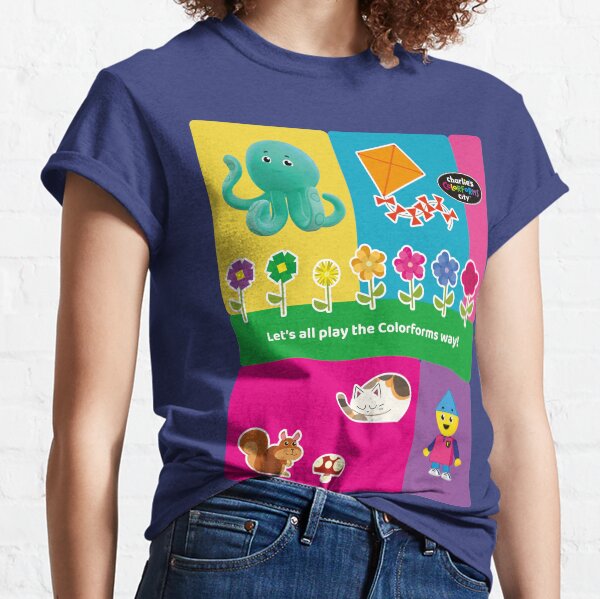 Charlie`s Colorforms City, lets all play the colorforms way Classic T-Shirt