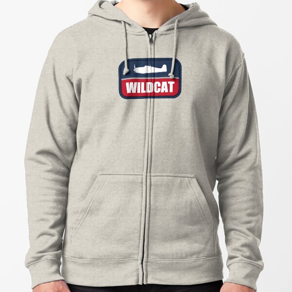 F4F Wildcat Patch Zipped Hoodie