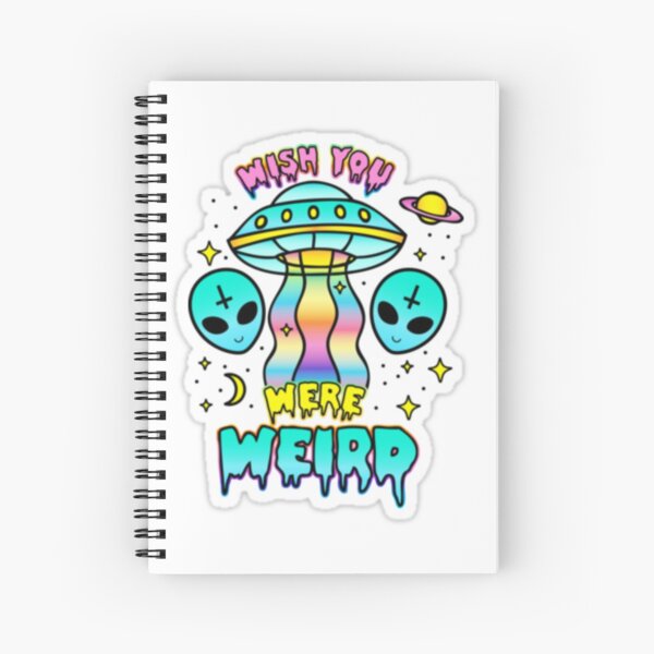 alien spaceship Spiral Notebook