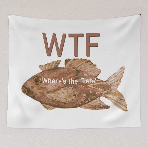 Item preview, W T F (Where's the Fish?) designed and sold by Barbny.