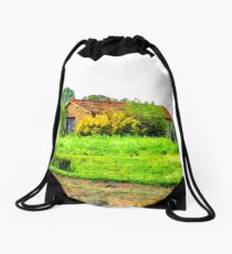 Rural building Drawstring Bag