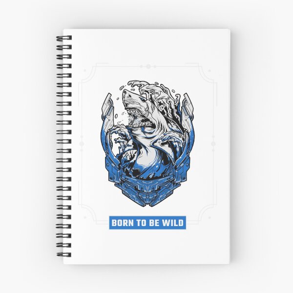 Item preview, Born To Be Wild Featuring A Dangerous Shark Robot designed and sold by S Y N T H R E A L M.