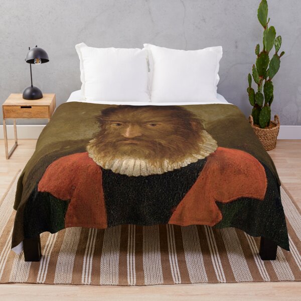 Item preview,  Lycantrope Pedro Gonzales the hairy Habsburg  vintage portrait (closeup) designed and sold by Vintage Designs +.