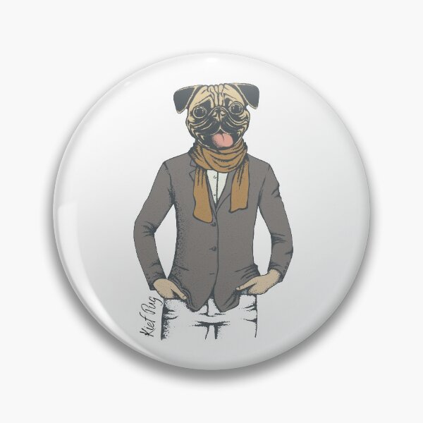 Item preview, Kief Hipster Pug designed and sold by kief-clothes.