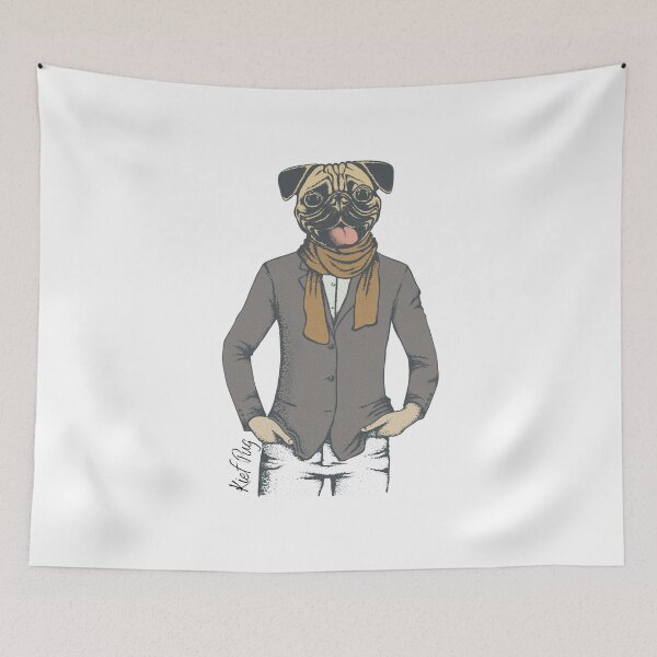 Item preview, Kief Hipster Pug designed and sold by kief-clothes.