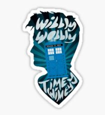 wibbly wobbly timey wimey Sticker