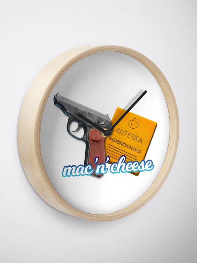 "Mac 'n' cheese set Escape From Tarkov" Clock for Sale by QuadDamage Redbubble