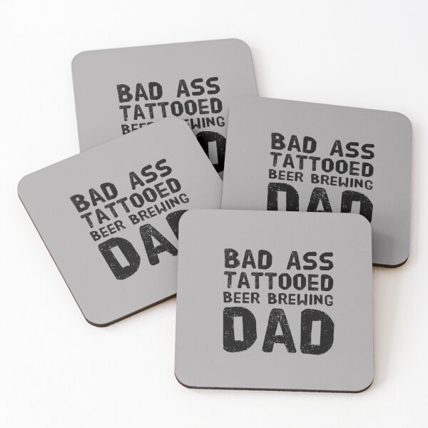 Item preview, Bad Ass Tattooed, Beer Brewing Dad designed and sold by PetitePeche.