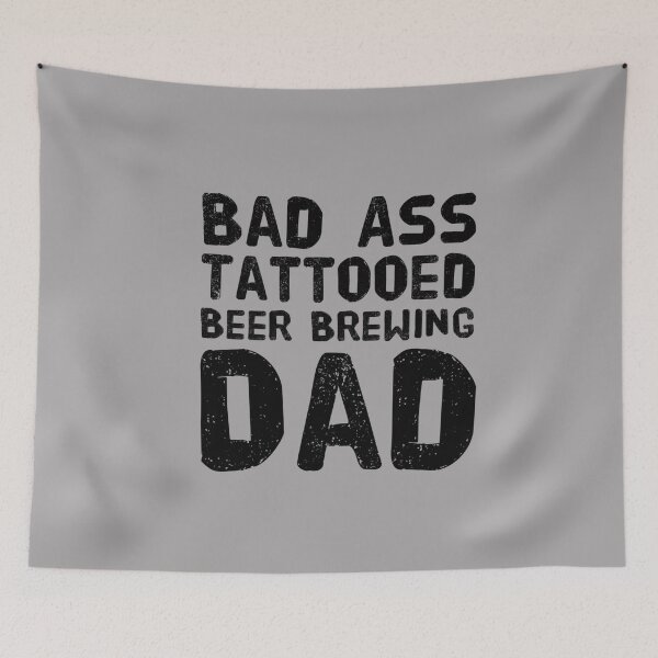 Item preview, Bad Ass Tattooed, Beer Brewing Dad designed and sold by PetitePeche.