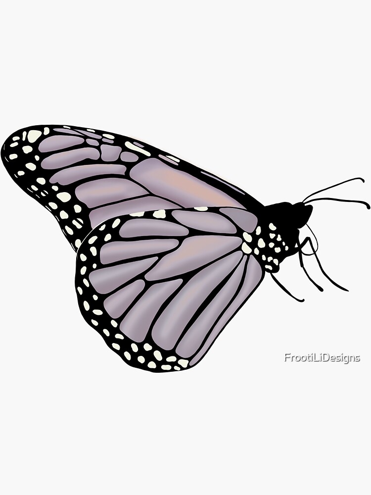 "Baby Purple Butterfly" Sticker for Sale by FrootiLiDesigns Redbubble