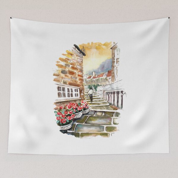 Item preview, Street In Runswick Bay designed and sold by Goodaboom.