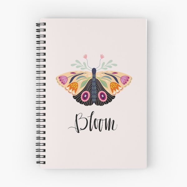 Item preview, Butterfly with flowers and hand written designed and sold by lettostudio.