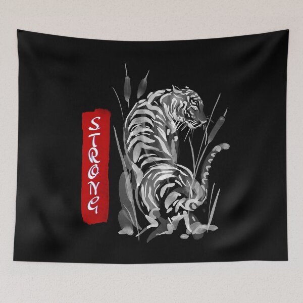 Item preview, Animal Attributes - Strong Tiger designed and sold by Sunny-World.