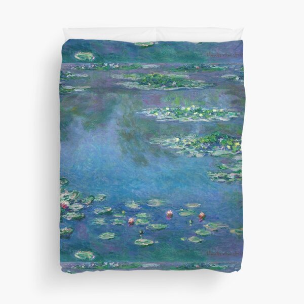 Water Lillies Claude Monet Famous Painting Art Impressionism Duvet Cover